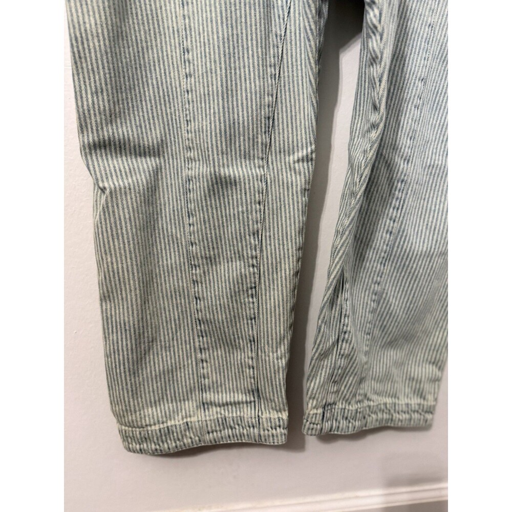 We The Free Women Overalls Sz Large High Roller Railroad Jumpsuit Overalls Blue - Picture 4 of 8